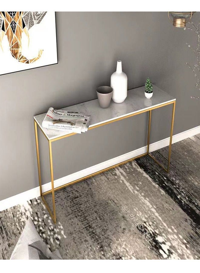 fashionhome Upgraded Modern Luxury Living Room Hallway Entry Table Styling Table Narrow Table Side View Table 100 x 30 x 75 cm - Image 3