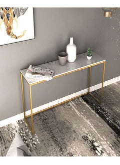 fashionhome Upgraded Modern Luxury Living Room Hallway Entry Table Styling Table Narrow Table Side View Table 100 x 30 x 75 cm  - Image 4