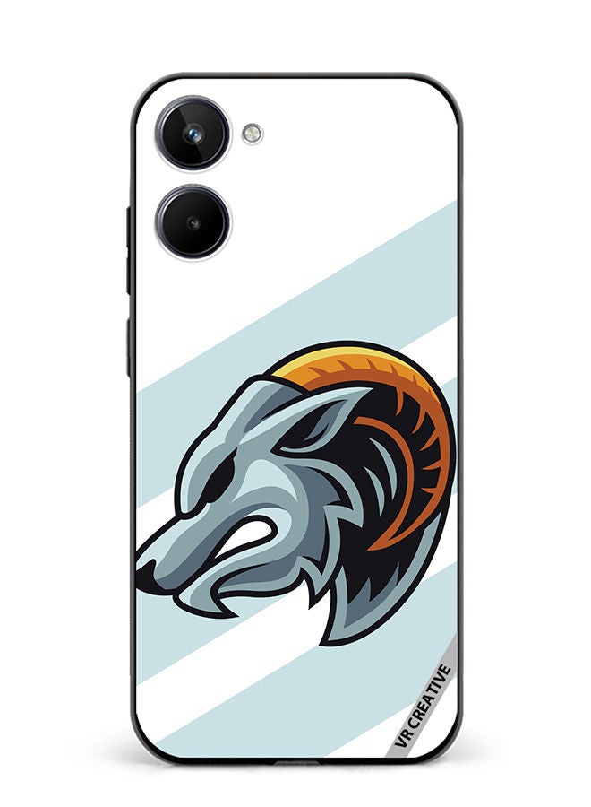 VR CREATIVE Protective Case Cover For Realme 10 Wild Goat Design Multicolour - Image 1