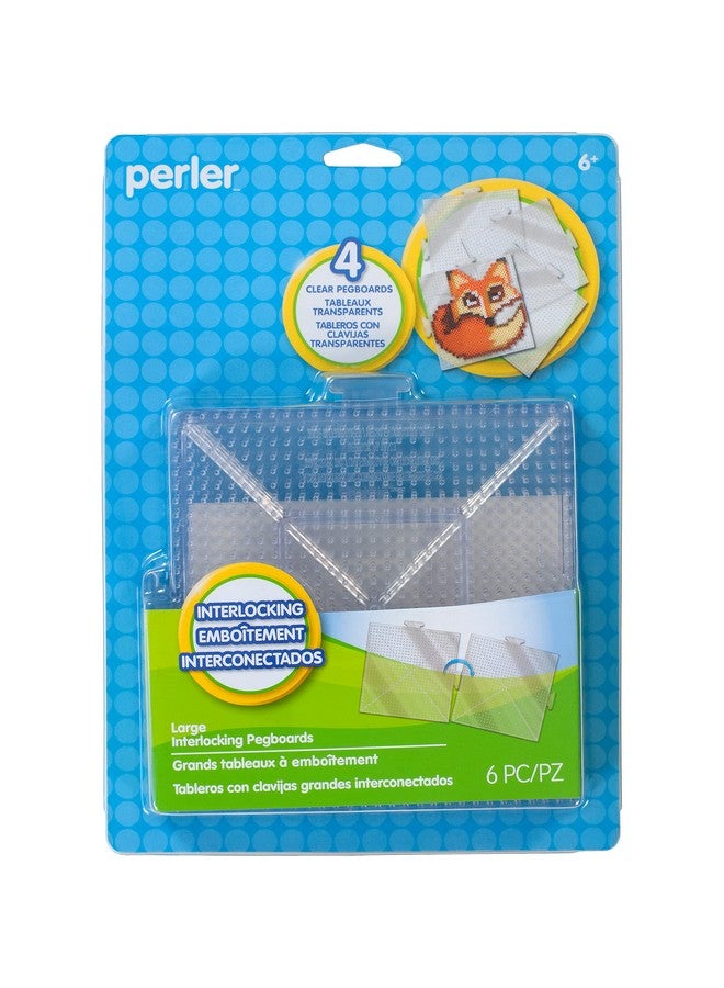 Perler Beads Large Square Pegboards for Kids Crafts, 4 pcs - Image 1