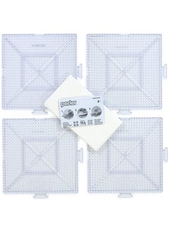 Perler Perler Beads Large Square Pegboards for Kids Crafts, 4 pcs  - Image 3