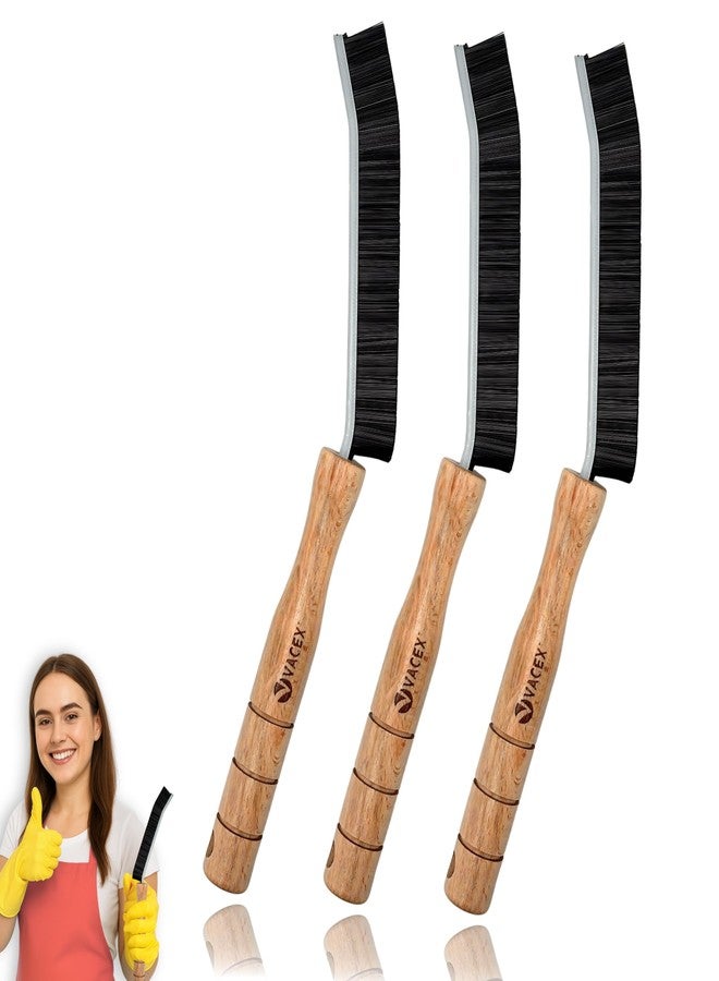 VACEXT Crevice Cleaning Brush - Grout Scrub Brush, House Cleaning Supplies, Gap Cleaning Tools, Home Essentials, Gifts for Women Men, Hard Bristle Crevice Cleaner Brush for Household Use, Bathroom (3PCS) - Image 1