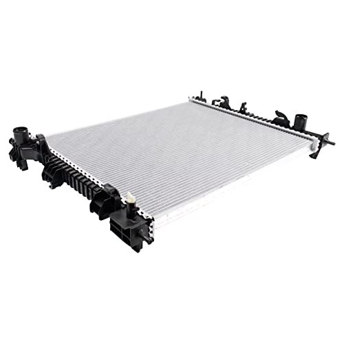 TRQ Primary Radiator Assembly Aluminum Core Compatible with 16-20 Dodge Durango 16-21 Jeep Grand Cherokee 21 Grand Cherokee L 22 Grand Cherokee WK CH3010379 CU13656 CU13662 - Image 3