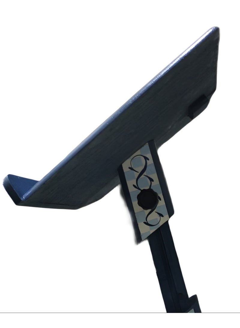 REBENUO Quran stand Damascus embossed” made of high quality wood (With golden engravings) - Image 5