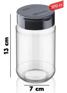 Nandy Home Daphne Spice Set with Stand - Double Click Lid Set of 3 370 cc  - Image 2