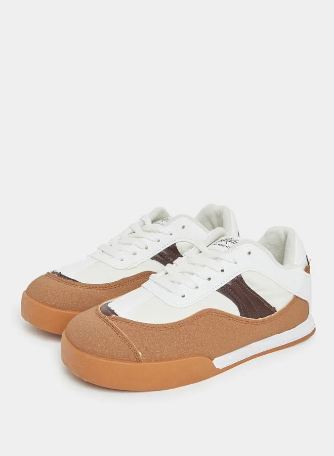Styli Styli Color Block Lace Up Sneakers