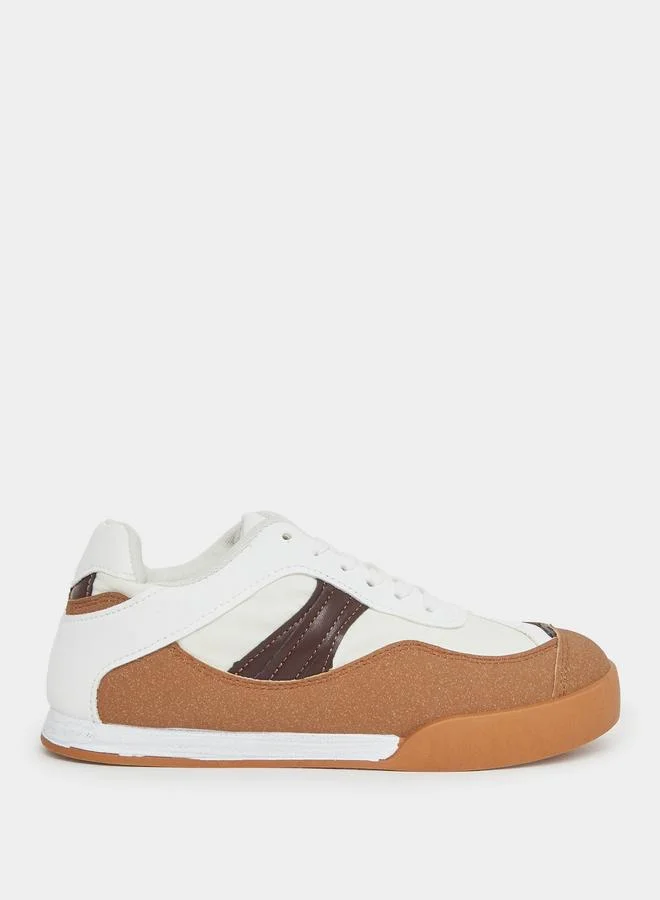 Styli Styli Color Block Lace Up Sneakers