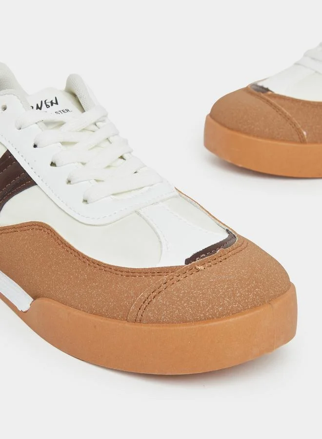Styli Styli Color Block Lace Up Sneakers