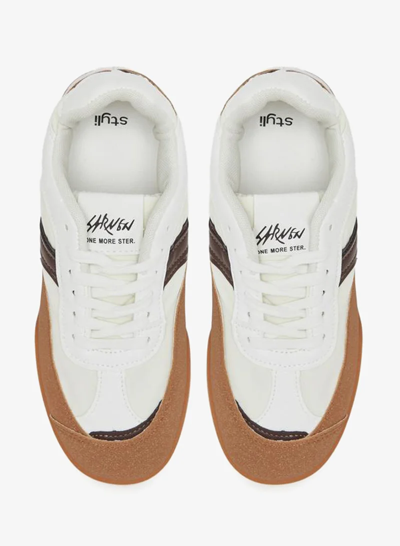 Styli Active  Color Block Lace Up Sneakers for Women | Best Price UAE
