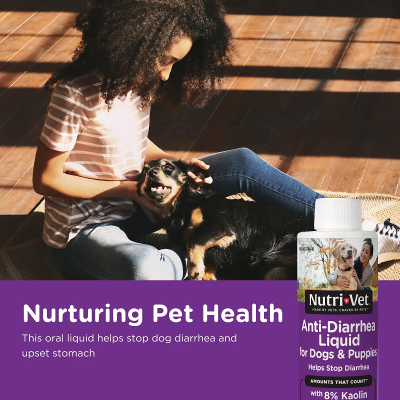 nutri vet Nutri-Vet Anti-Diarrhea Liquid for Dogs and Puppies, Puppy Supplements for Digestive Health, Dog Essentials for Gut Support, Pet Vitamins, Probiotic Alternative, Puppy Supplies, Made in USA, 4oz - Image 1