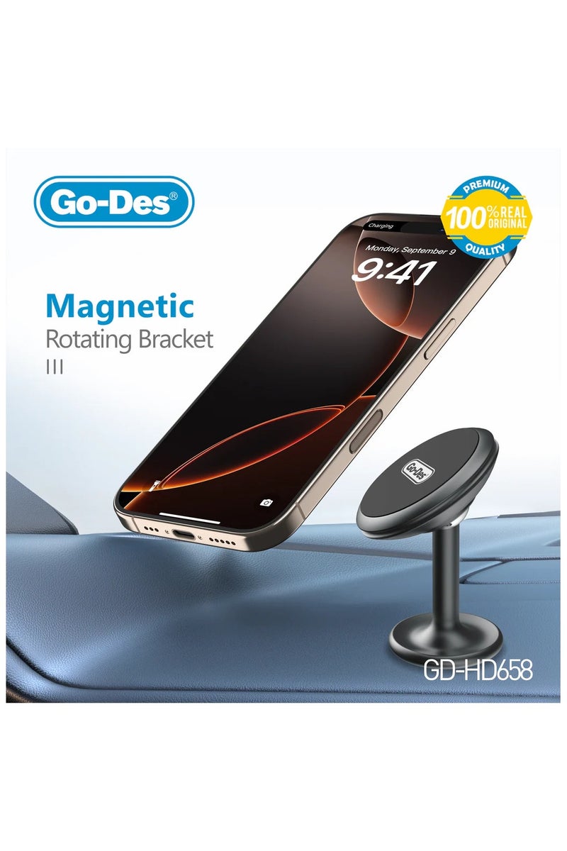 GO-DES Magnetic Car Phone Holder 360 Degree Rotating Air Vent Mount Universal for Smartphones - Image 5
