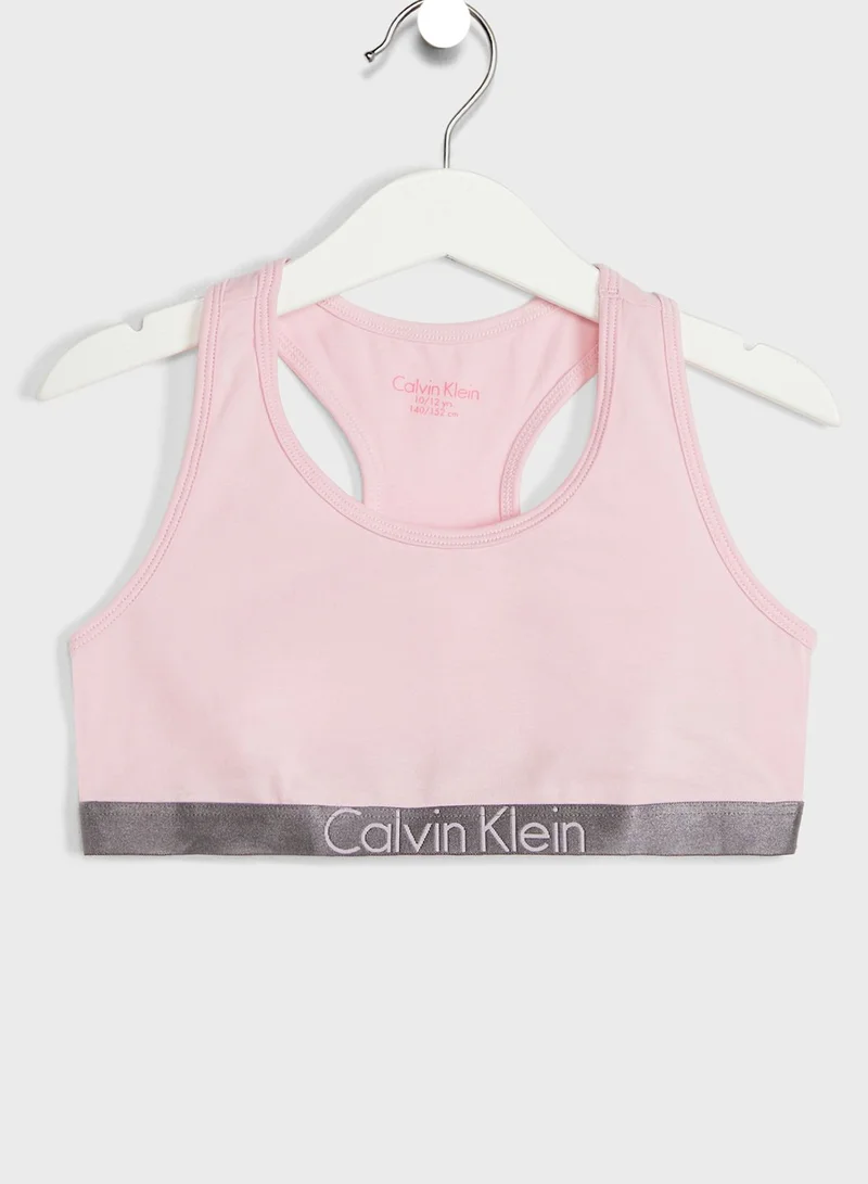 CALVIN KLEIN Youth 2 Pack Logo Bralette