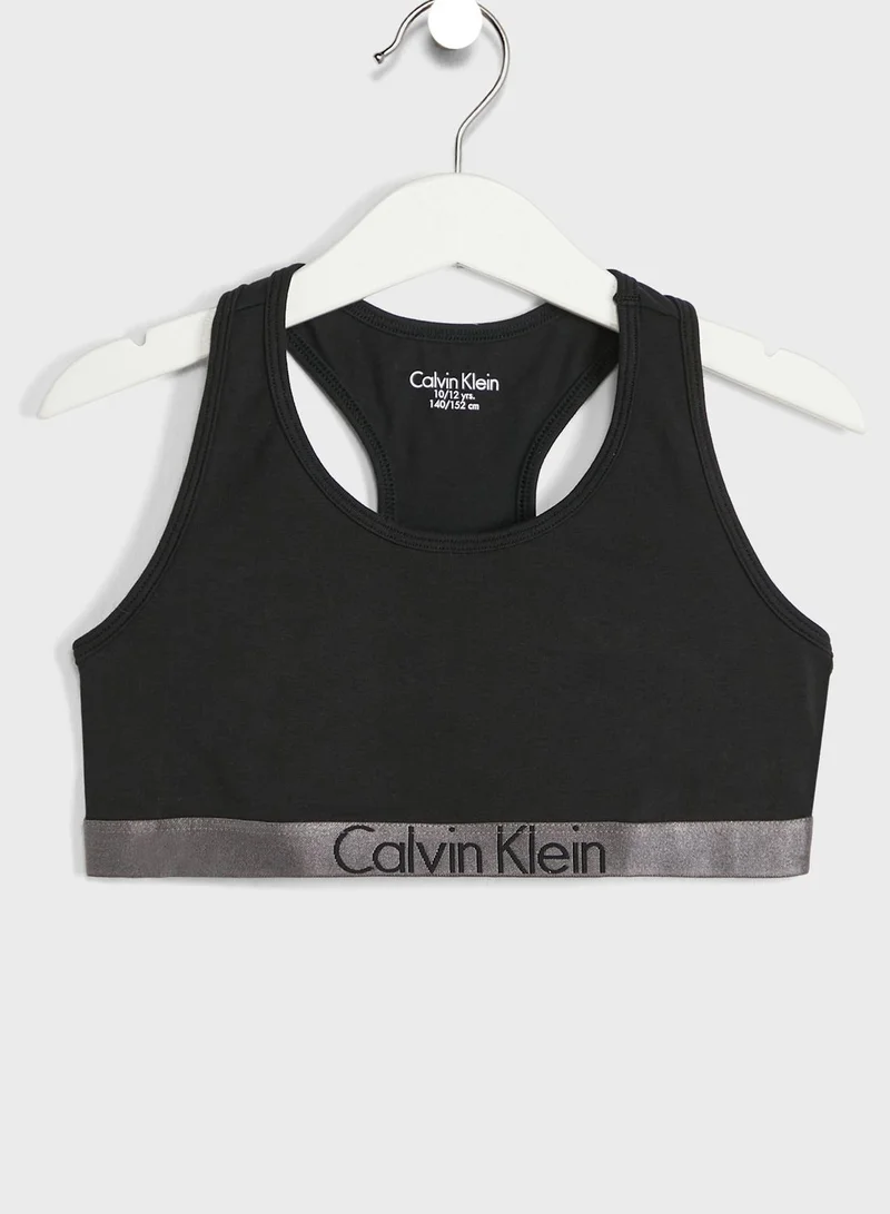 CALVIN KLEIN Youth 2 Pack Logo Bralette