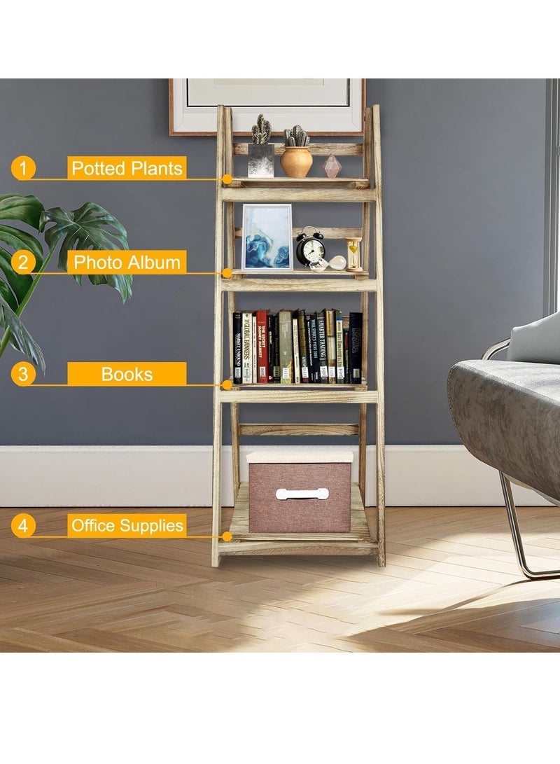 JOGAMS Wood Plant Stand 4 Tier Bamboo Plant Stand for Indoor Outdoor Balcony Living Room Patio Home Decor - Image 5