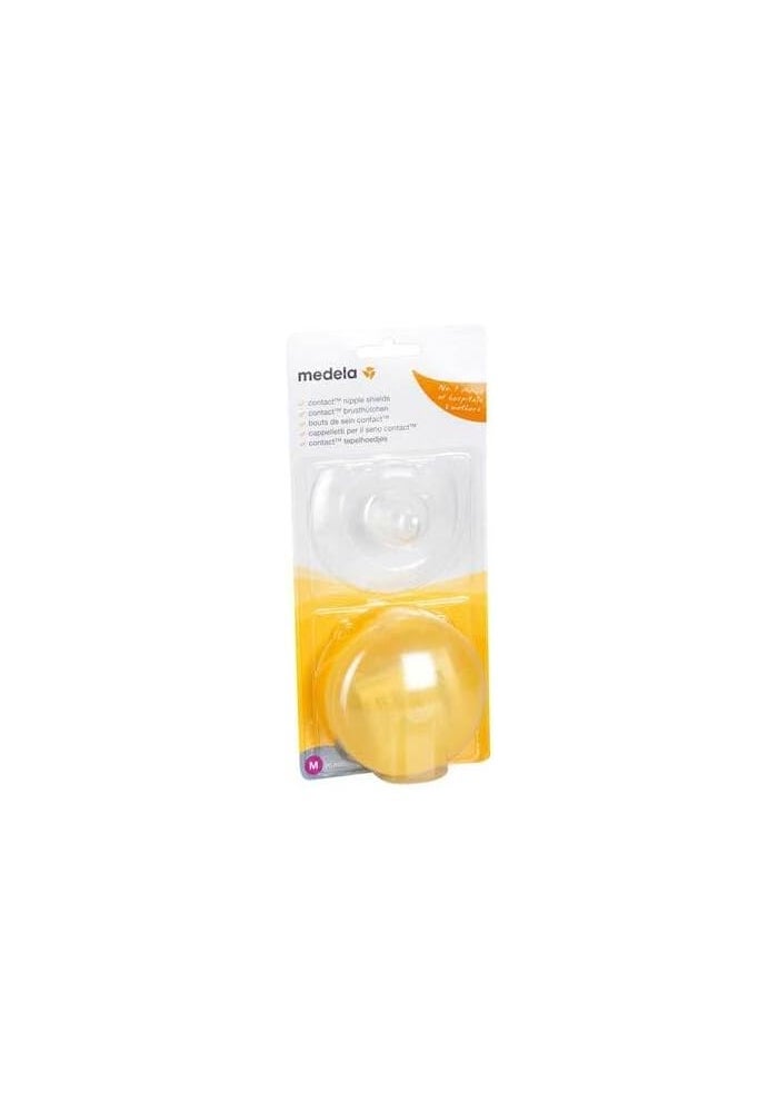 Medela درع حلمات ميدلا كونتاكت مع علبة (متوسط، 20 مم درع حلمة) - Image 1
