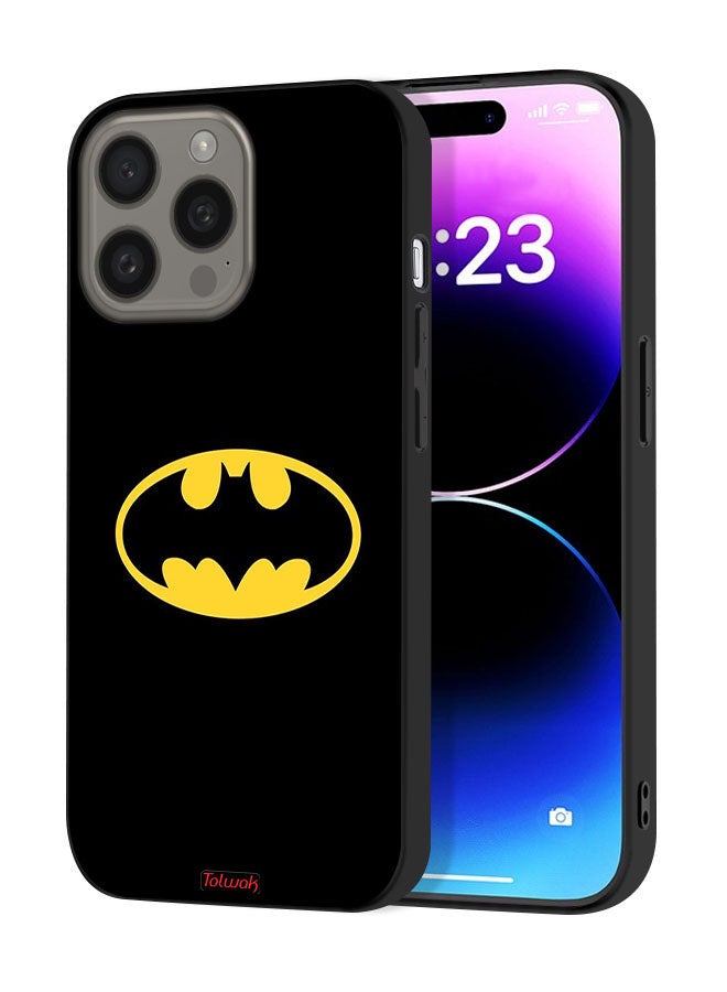 Tolwak غطاء حماية لهاتف Apple iPhone 15 Pro بشعار باتمان - Image 1