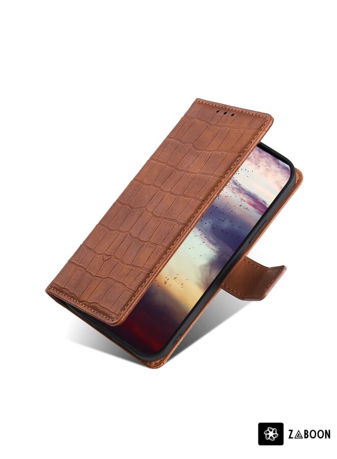 Zaboon Protective Case For Motorola Edge X30 Skin Feel Heart Pattern Leather  With Lanyard - Image 3