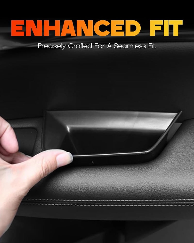 Rogierra 4PCS for Cadillac XT5 2017-2019 Front and Rear Row Door Storage Box Door Side Organizer Tray Phone Container Pocket Insert Tray Door Armrest Organizer Container for Cadillac XT5 Accessories - Image 4