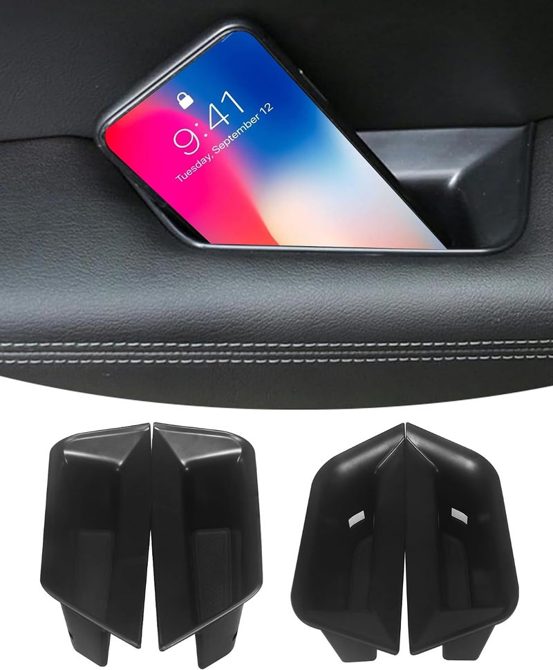 Rogierra 4PCS for Cadillac XT5 2017-2019 Front and Rear Row Door Storage Box Door Side Organizer Tray Phone Container Pocket Insert Tray Door Armrest Organizer Container for Cadillac XT5 Accessories - Image 1