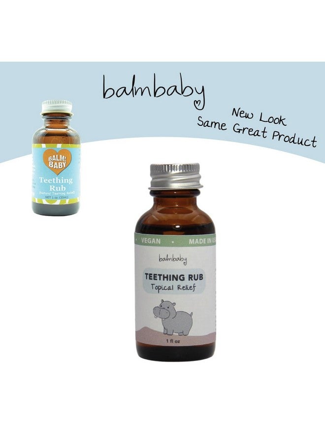BALM! Baby Balm Baby Teething Oil Rub - Natural and Organic Baby Teething Relief Aid with Chamomile & Clove - Vegan, Non-GMO, Gentle, Safe & Effective - 1 oz Glass Bottle (Bottle w/Cap) - Image 2