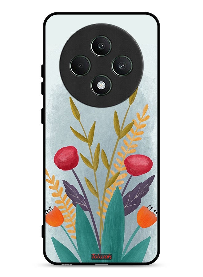 Tolwak Oppo Reno12 F 5G Protective Case Cover Plants Drawing Art - Image 1