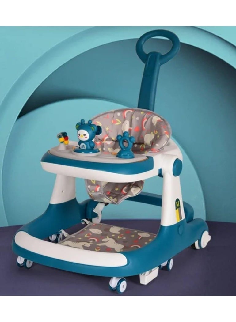 Baby Walker Kids  Multi-Function Trolley Anti-Rollover Can Be Pushed and Sit Baby Walker - Image 1