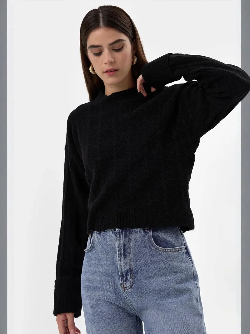 هيكاب Relaxed-Fit Crew Neck Sweater
