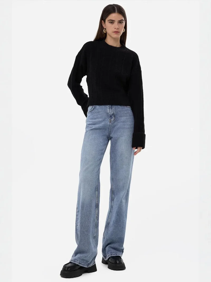 هيكاب Relaxed-Fit Crew Neck Sweater