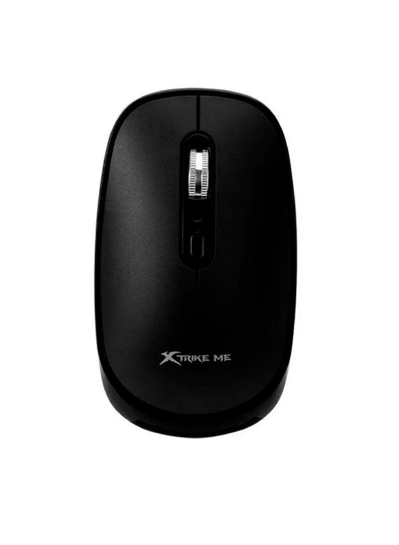 XTRIKE ME GW-119 Dual-Mode Wireless Mouse With Rechargeable Battery Black Body - Image 5