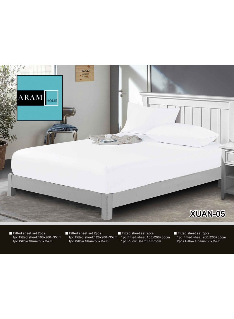 أرام شرشف سرير مطاط كامل لغطاء المرتبه من المايكروفاير الناعم متوفربعده مقاسات - Image 3