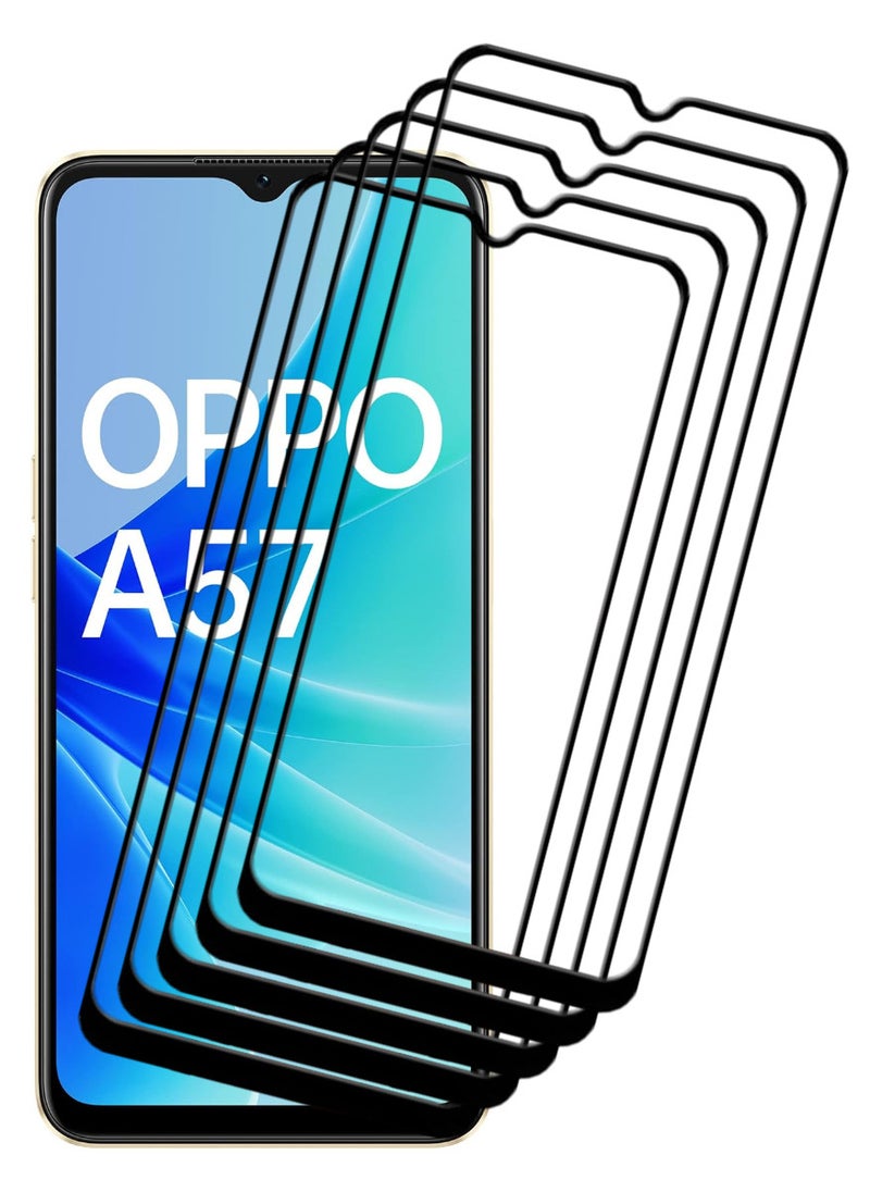 ACLIX 5 Pieces Antistatic ESD Dustproof Premium Quality High Definition Tempered Glass Screen Protector Designed For Oppo A57 - Image 1