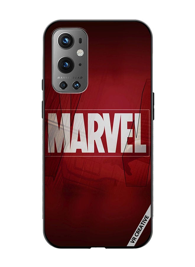 VR CREATIVE Protective Case Cover For OnePlus 9 Pro Marvel Logo Design Multicolour - Image 1