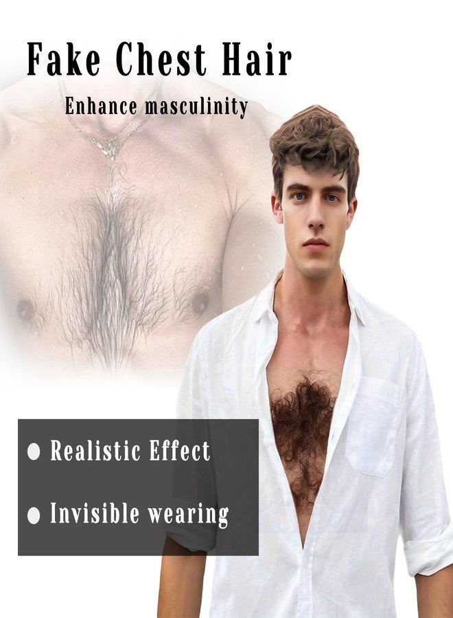 INFTOYCO Fake Chest Hair Body Hairs Adding Hair Volume Enhancement of Manliness Handmade Full Lace Fake Realistic Chest hair (Style 2) - Image 4