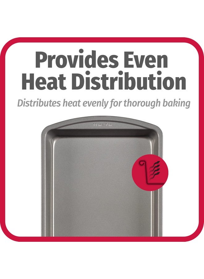 GoodCook Everyday Nonstick Steel Oblong Pan, 7" x 11", Gray - Image 3