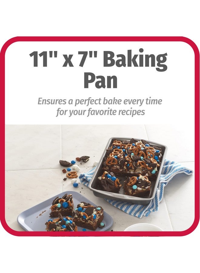 GoodCook Everyday Nonstick Steel Oblong Pan, 7" x 11", Gray - Image 2