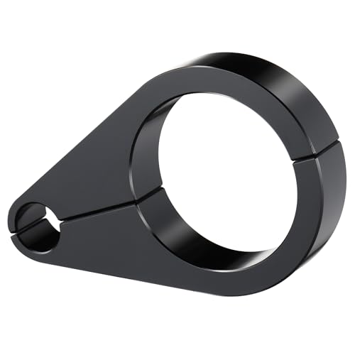 MoKitDora 1375 Handlebar or Frame Mount Clutch Throttle Cable Clamp or Brake Line Clips Universal for Harley 138 inch Diameter Bars Black - Image 1