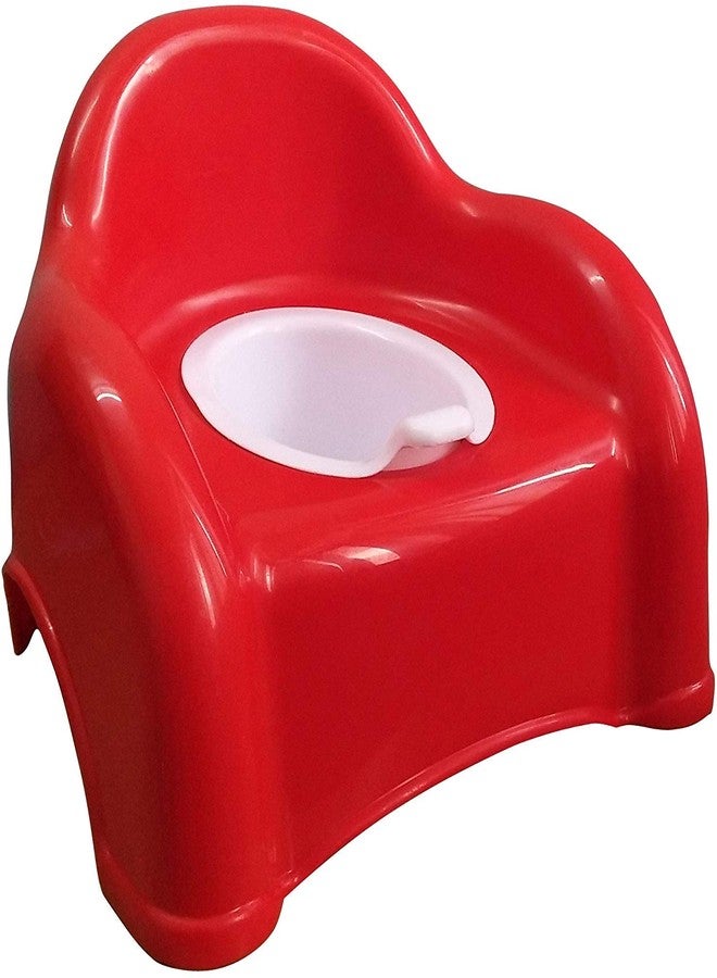 Maanit Baby Toilet Training Potty Seat with Upper Closing Lid with Removable Bowl (Red) - Image 1