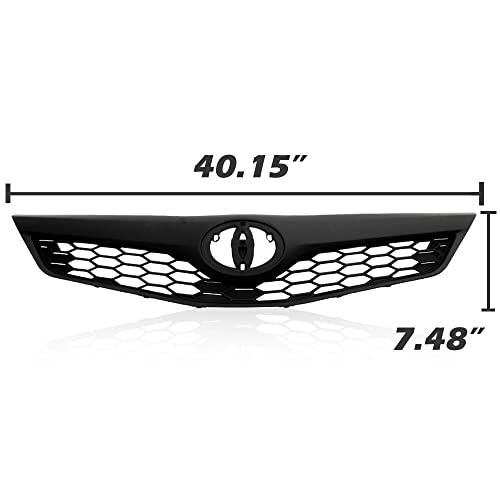 GPLUS شبكة غطاء الصدام الأمامي العلوي G-PLUS متوافقة مع تويوتا كامري SE XSE سيدان 4 أبواب 2012 2013 2014 5310106340C0، TO1200354 - Image 3