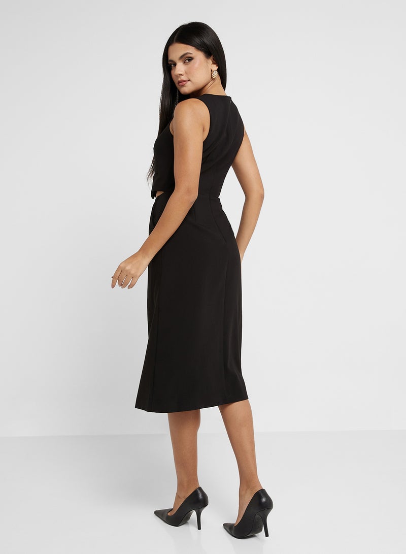 French Connection Black Vest Dress - Image 2