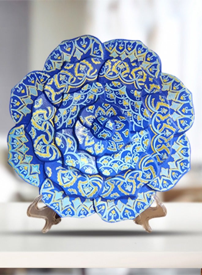 داش وتوين طبق حافة مزخرف بزخارف نباتية (كبير) - Image 1