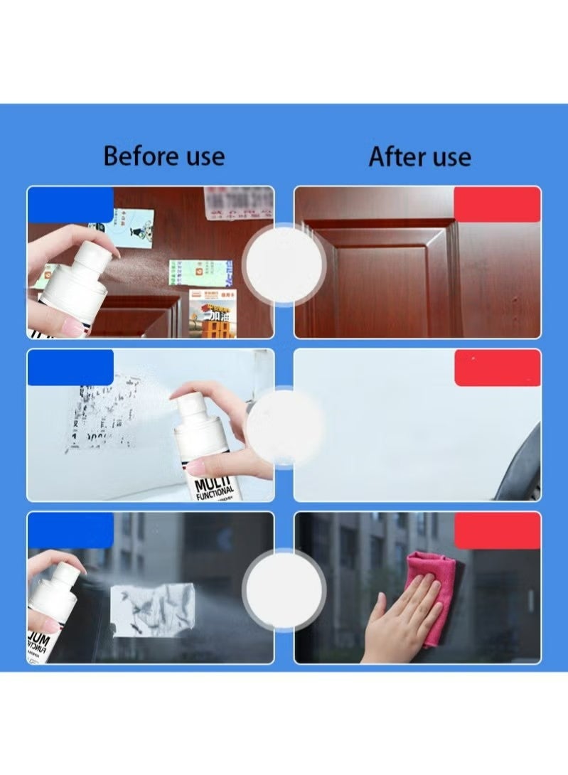 ايكانبو مزيل مواد لاصقة عالي الأداء متعدد الوظائف، مع الكاشطة، بخاخ مزيل الغراء، فك المواد اللاصقة وملصقات السيارات بسهولة، للحصول على بقايا الملصقات (100 مللي) - Image 2