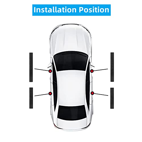HUIANTS 4Pcs Car Door Sill Protector for RLX/MDX/ZDX/TLX/TL/RDX Series Accessories Fit for A SPEC, Carbon Fiber Leather Door Sill Sticker, Decoration Door Sill Scuff Plate Sticker for Auto Truck SUV - Image 5