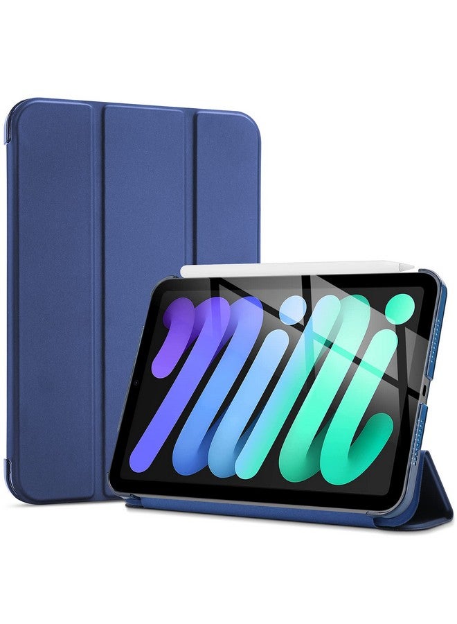 بروكاس جراب ProCase Smart لجهاز iPad Mini 7 A17 Pro 2024/iPad Mini 6 2021 مقاس 8.3 بوصة، جراب iPad Mini 7/6 من الجيل السابع، غطاء خلفي صلب لجهاز iPad Mini 8.3 بوصة من الجيل السابع A2995/A2996/A2993/الجيل السادس A2567 A2568 A2569 - كحلي - Image 1