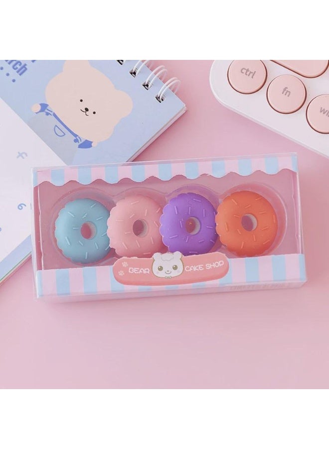 lovely Erasers 16 Pcs Novelty Erasers for Kids Girls Creative Macaron color Erasers for School Classroom Prizes Party Gifts icecream,donut Eraser Creative lovely Primary School Children's Eraser - Image 3
