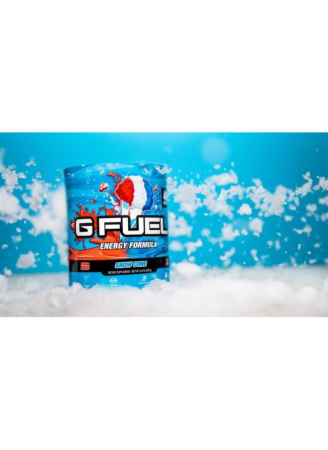 G Fuel - Snow Cone Game-Changing Elite Energy Powder, Sharpens Mental Focus And Cognitive Function, Zero Sugar, Supports Immunity And Enhances Mood 9.8 Oz (40 Servings) - Image 1