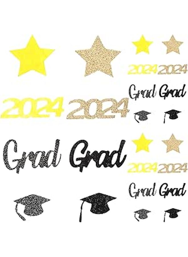 Gold Confetti Scatters Glittering Non Woven Cloth Filler For Table Decoration Graduation Party - Image 1
