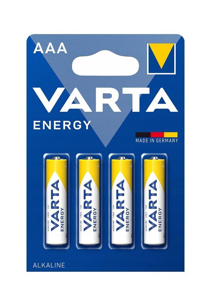 VARTA Energy AAA Micro LR03 Alkaline Battery (4-pack) 