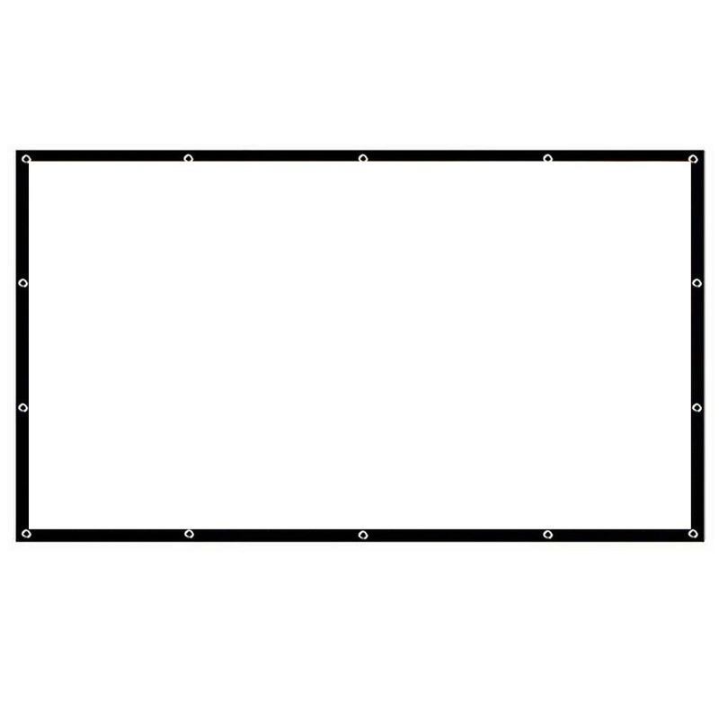 شاشة بروجيكتور قابلة للطي محمولة عالية الدقة للسينما المنزلية في الهواء الطلق فيلم ثلاثي الأبعاد (84 بوصة، 16:9) - Image 1