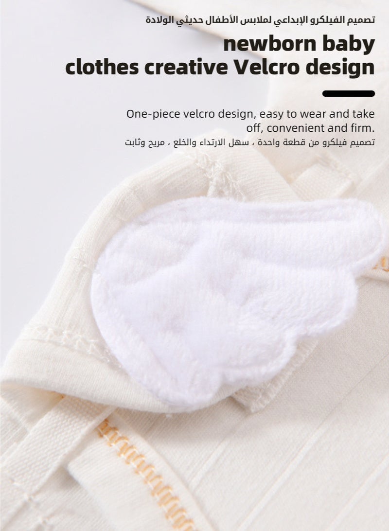 والالا مجموعة هدايا للأطفال حديثي الولادة، مجموعة هدايا لحديثي الولادة، مجموعة ملابس أطفال على شكل دب، مجموعة إكسسوارات للأولاد والبنات، مصنوعة من القطن الفاخر، صندوق هدايا مثالي مع حقيبة سفر جميلة لفصل الربيع والصيف والخريف والشتاء 66 سم - Image 5