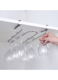 HomarKet Stainless Steel Wine Glass Holder Under Cabinet Stemware Rack  - Image 5
